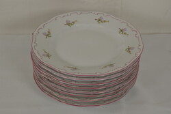 Zsolnay Pécsi Porcelán mélytányér készlet (7 db)-A370
