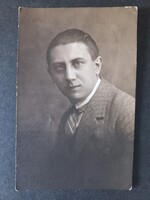 Régi fotó-képeslap "Mesteremnek és hű barátomnak emlékezésül" 1924