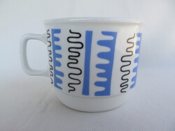 Zsolnay porcelán retro mintás kakaós bögre
