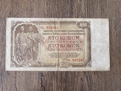 Csehszlovákia 100 Korona 1953 VG
