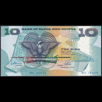 Pápua Új-Guinea 10 Kina 1989-1992 P-9b UNC