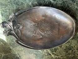 Tin Art Nouveau Style Fruit Bowl, Centerpiece