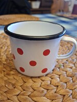 Polka Dot Enamel Mug