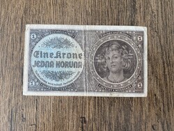 Cseh-Morva Protektorátus 1 Korona 1940 F