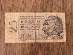 Csehszlovákia 25 Korona 1958 VG