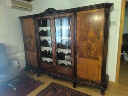 Antique neo-baroque display cabinet multi-functional sideboard, wardrobe, bookcase