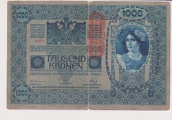 Osztrák-Magyar 1000  korona 1902  VG