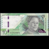 Peru 10 Soles 2019 P-196 UNC