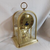 Schmeckenbecher német retro évfordulós asztali óra holdfázis kijelzővel (hibás búra)