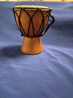 Fából készült mini djembe / afrikai dob