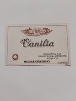 Vanilia italcímke 0.60 l DREHER ANTAL S.R.T. BRANDY, RUM ÉS LIKŐRGYÁR KŐBÁNYA