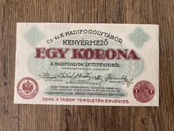 Kenyérmező 1 Korona 1916 AUNC