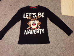 LOONEY TUNES black cotton long sleeve pullover t-shirt 152 like new