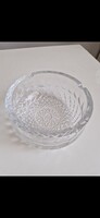 Flawless Retro Lead Crystal Glass Ashtray, 11cm diameter, 5.5cm high