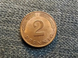 Németország NSZK (1949-1990) 2 Pfennig 1982 D