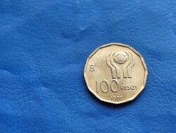 ARGENTÍNA 100 PESOS 1978 FOCI VB STADION! UNC!