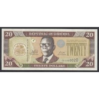 Libéria,20 dollars 2011 UNC