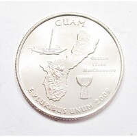USA,quarter dollar 2009 P - Guam aUNC+ réz