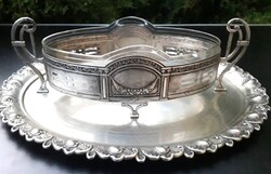 Silver-plated tray, Albert Köhler... / Fruit tray, Wolkenstein & Glückselig (W&G) - Vienna.