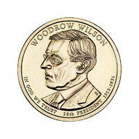 USA,1 dollar 2013 D - Woodrow Wilson aUNC+