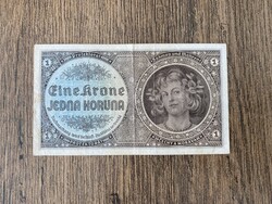 Cseh-Morva Protektorátus 1 Korona 1940 F