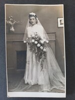 Régi fotó mennyasszony 1947 Orosháza