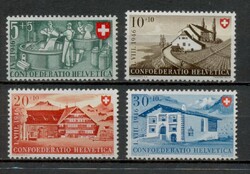 CH 23 - Svájc 1946 Pro Patria teljes sorozat (4 db) - Postatiszta