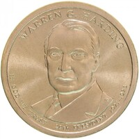 USA,1 dollar 2014 P - Warren G. Harding aUNC+