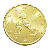 Olaszország,20 eurocent 2012 aUNC+