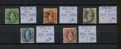 CH 4 - Svájc - Álló Helvetia (5 db), Michel 59C-63C