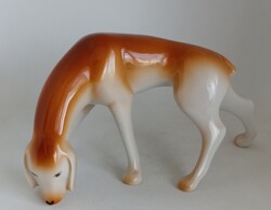 Hollóházi Porcelain Art Deco Vizsla Dog!