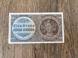 Cseh-Morva Protektorátus 1 Korona 1940 VF