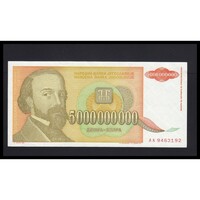 Jugoszlávia,5.000.000.000 dinara 1993 EF+
