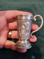 Zinc German hunting motif mug