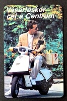 Centrum Áruház motor kártyanaptár 1990