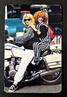 Centrum Áruház motor csajok kártyanaptár 1990