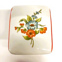 Hollóházi porcelán bonbonier, doboz