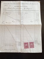 ZA653.12 Kelemen D. és Társa könyvterjesztési vállalat – számlakivonat, Budapest, 1927