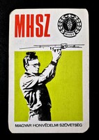 MHSZ kártyanaptár 1977