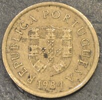 Portugália 1 Escudo, 1984.