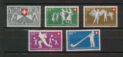 CH 27 - Svájc 1951 Pro Patria teljes sorozat (5 db) postatiszta MNH