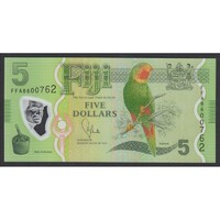 Fiji,5 dollars 2012 UNC