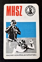 MHSZ kártyanaptár 1977