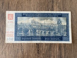 Cseh-Morva Protektorátus 100 Korona 1940 F