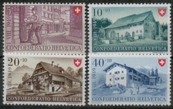 CH 24 - Svájc 1949 Pro Patria teljes sor (4 db) - Postatiszta
