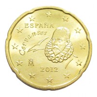 Spanyolország,20 eurocent 2012 aUNC+