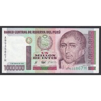 Peru,1.000.000 intis 1990 aUNC+