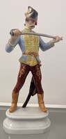 Herendi porcelán Hadik huszár figura