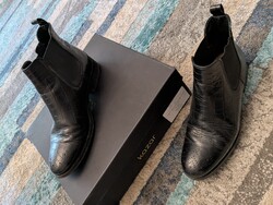 KAZAR premium márkás női 37-es  fekete bőr bokacsizma