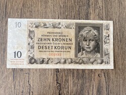 Cseh-Morva Protektorátus 10 Korona 1942 F-